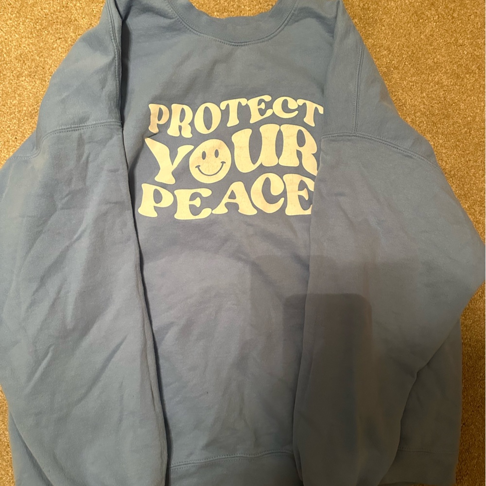 Blue Graphic Sweatshirt